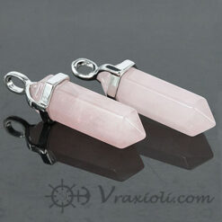 ροζ αχατης κολιε