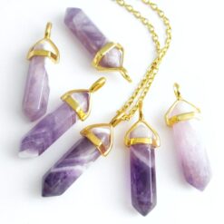 αμεθυστος κοσμηματα κολιε