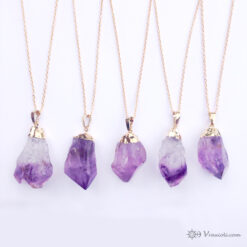 φυσικοι ακατεργαστοι αμεθυστοι κολιε