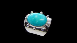 Αμαζονίτης-Δαχτυλίδι-ασημένιο