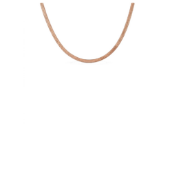 Snake chain flat pink gold