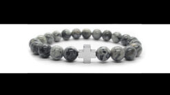 Βραχιoλι με ιασπης και σταυρo