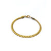 βραχιολι ατσαλινη αλυσιδα χρυση
