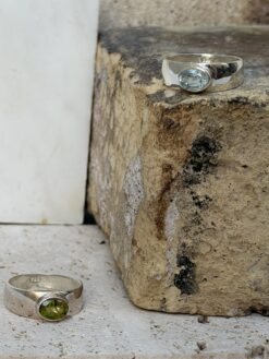 Ασημένιο Δαχτυλίδι Με Λίθο